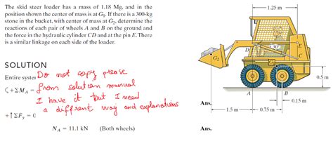 skid steer loader statics problem|Seeing Structures .